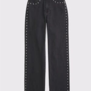 Abercrombie & Fitch Black Straight Leg Jeans